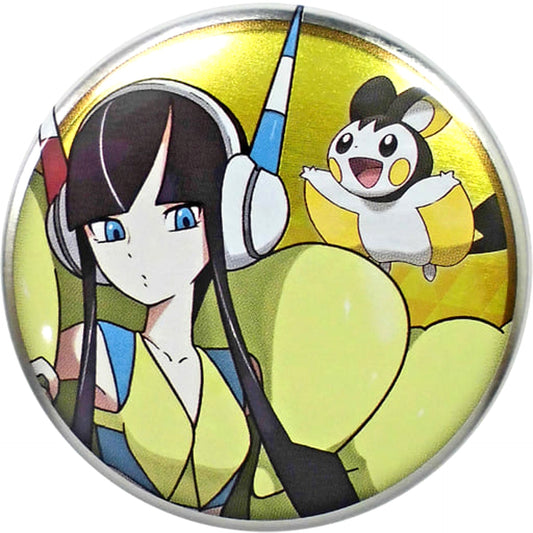 Pokemon Elesa Emolga Can Badge Collection Unova Region Edition B Pokemon Center Limited Buttons [USED]