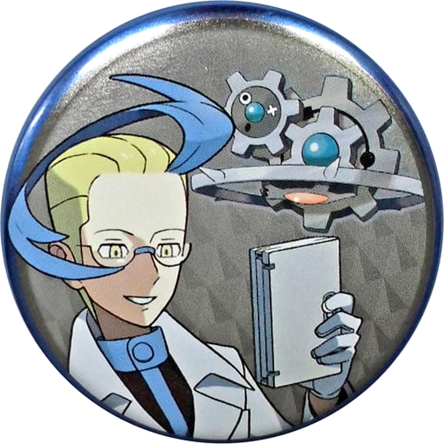 Pokemon Colress Klinklang Can Badge Collection Unova Region Edition B Pokemon Center Limited Buttons [USED]
