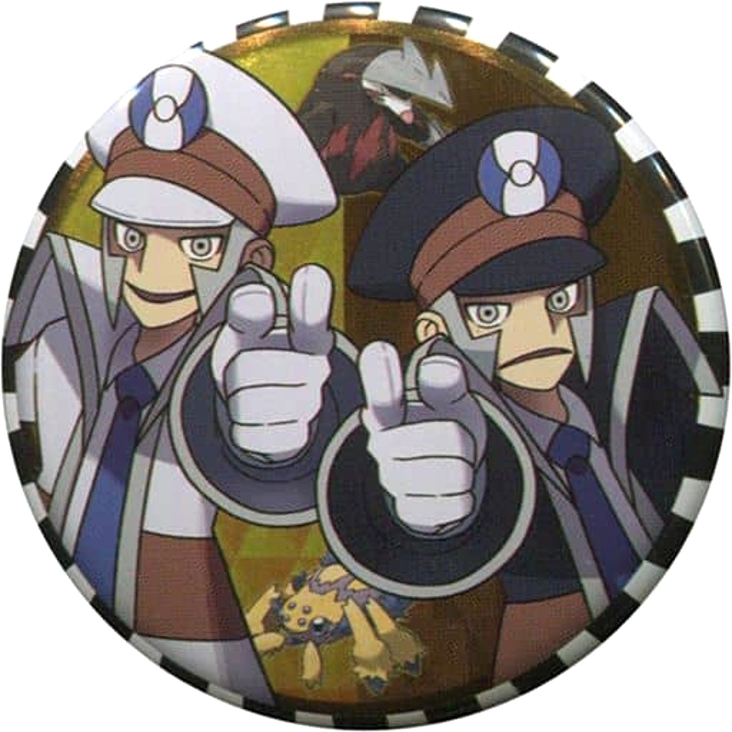 Pokemon Ingo Emmet & Others Can Badge Collection Unova Region Arc B Pokemon Center Limited Buttons [USED]