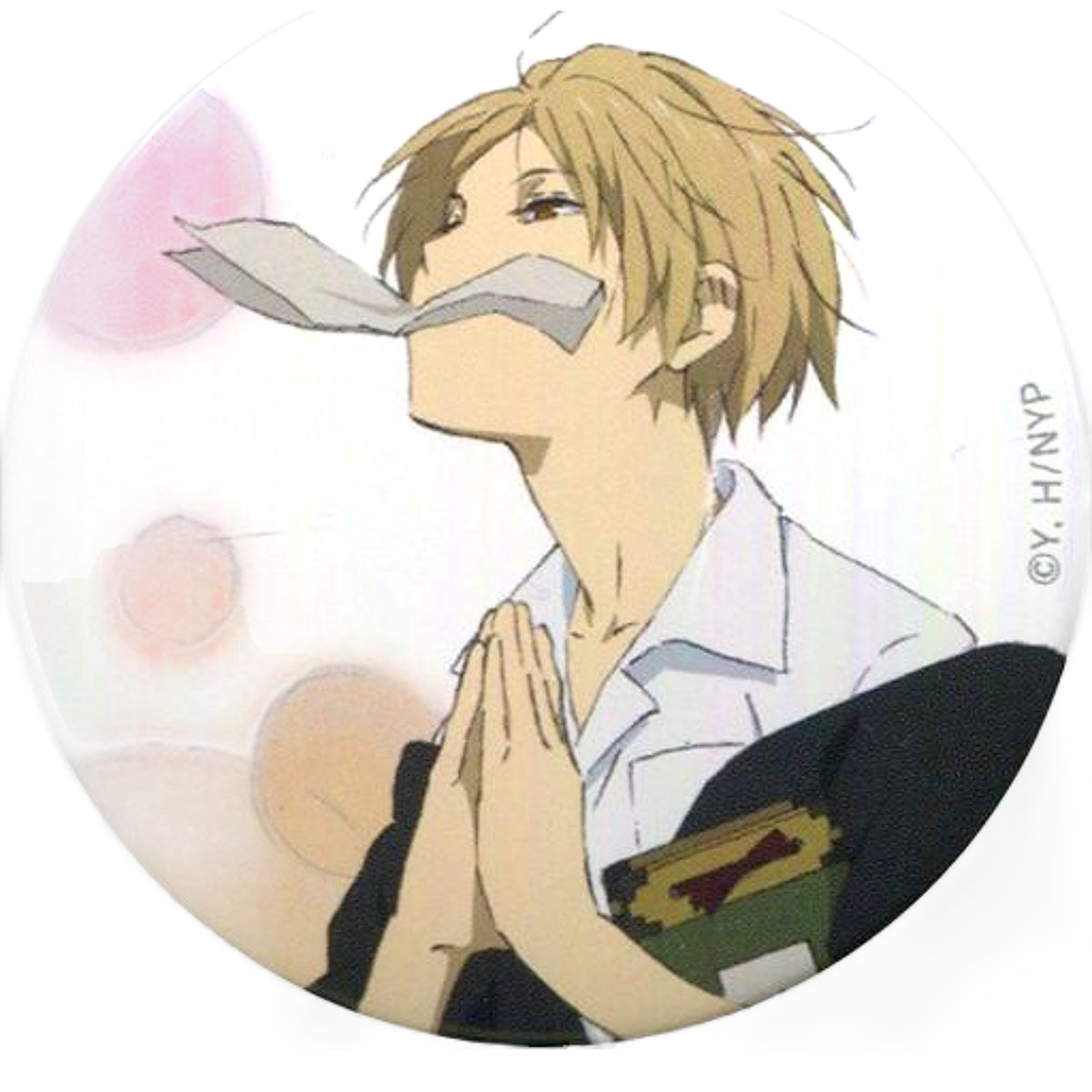 Takashi Natsume Natsume's Book of Friends the Movie Theater Related Visuals Collection Can Badge Theater Limited Tin Badge [USED]