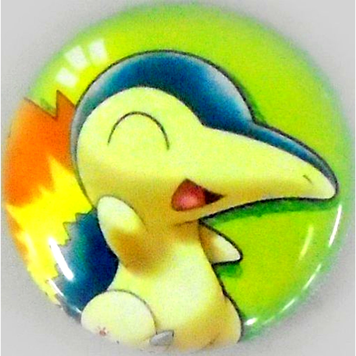 Cyndaquil Pokemon Hinoarashi with YOU Button Thank You For Always Supporting Pokemon Center Limited [USED]