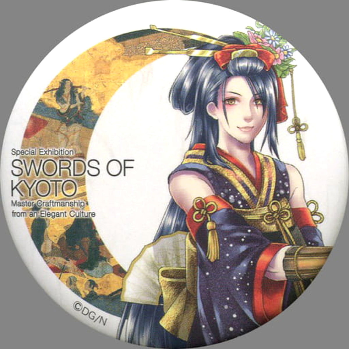 Touken Ranbu ONLINE Jiroutachi Trading Japanese Paper Style Can Badge A box Kyoto National Museum Special Exhibition Kyoto Katana: Craftsmanship And Elegant Heart Limited Buttons [USED]