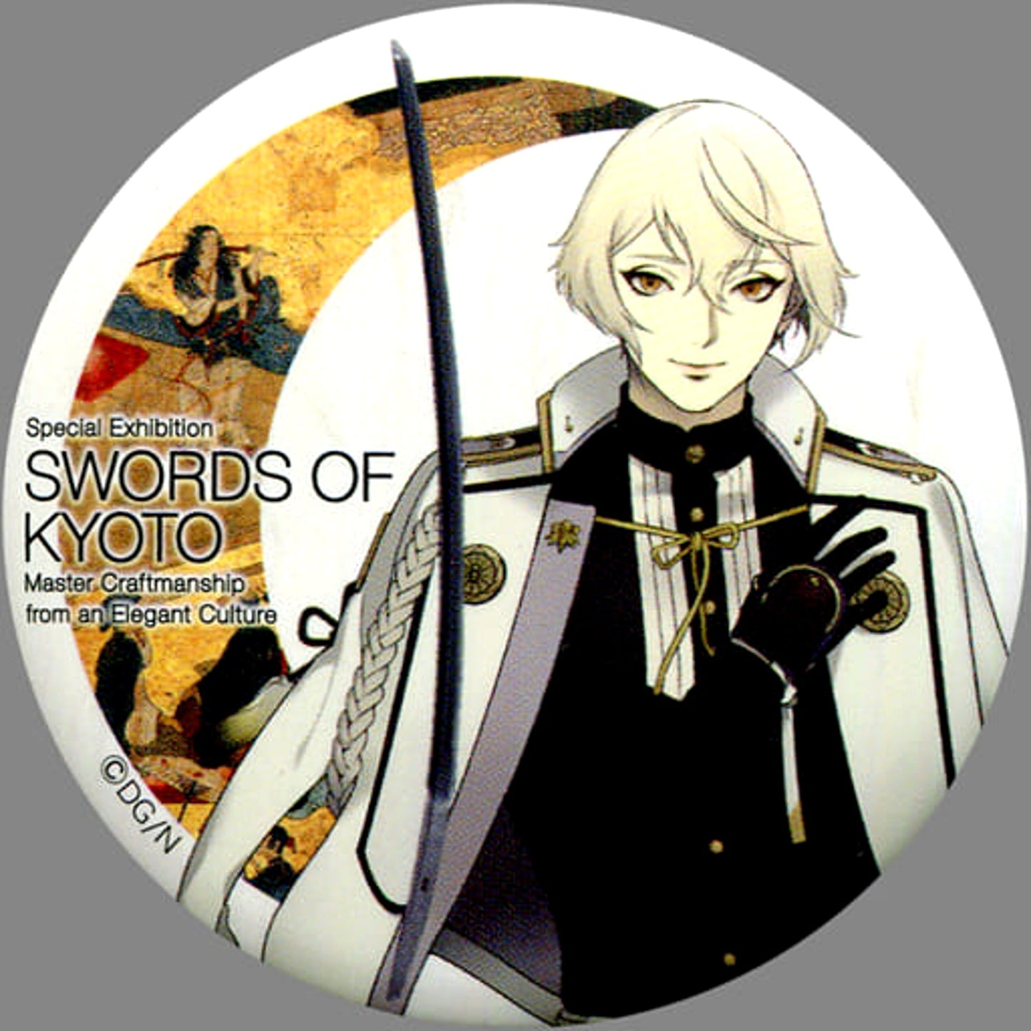 Higekiri Touken Ranbu ONLINE Trading Japanese Paper Style Button B BOX Kyoto National Museum Special Exhibition Kyoto Katana: Craftsmanship And Elegant Heart Limited [USED]