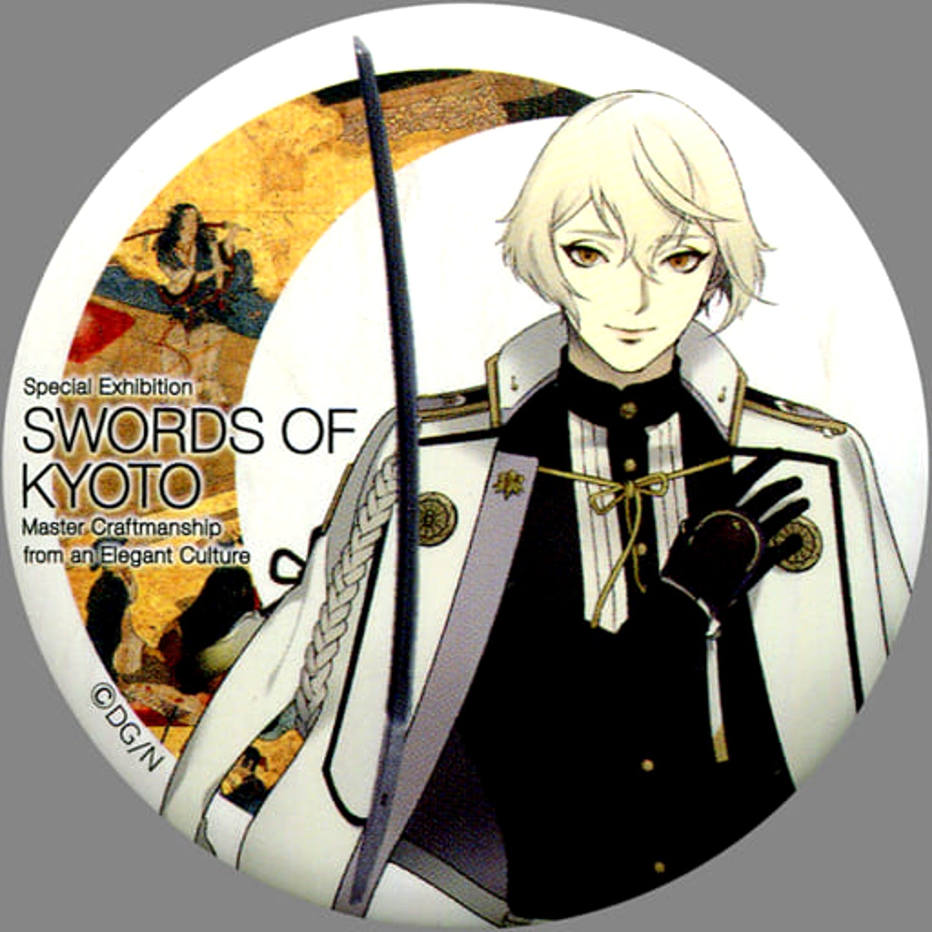 Higekiri Touken Ranbu ONLINE Trading Japanese Paper Style Button B BOX Kyoto National Museum Special Exhibition Kyoto Katana: Craftsmanship And Elegant Heart Limited [USED]