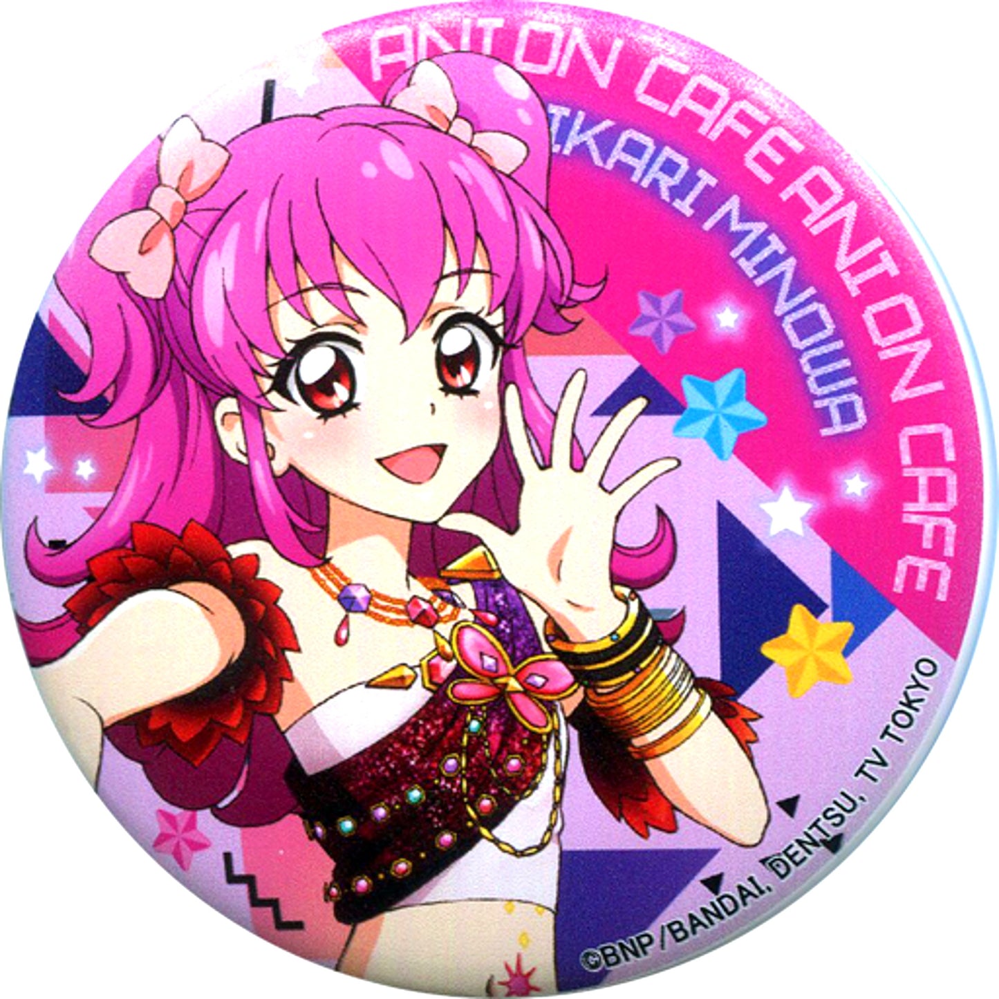 Hikari Minowa Aikatsu! Series x AniON Station Music Cafe Happy Halloween Magnet Button 6 [USED]