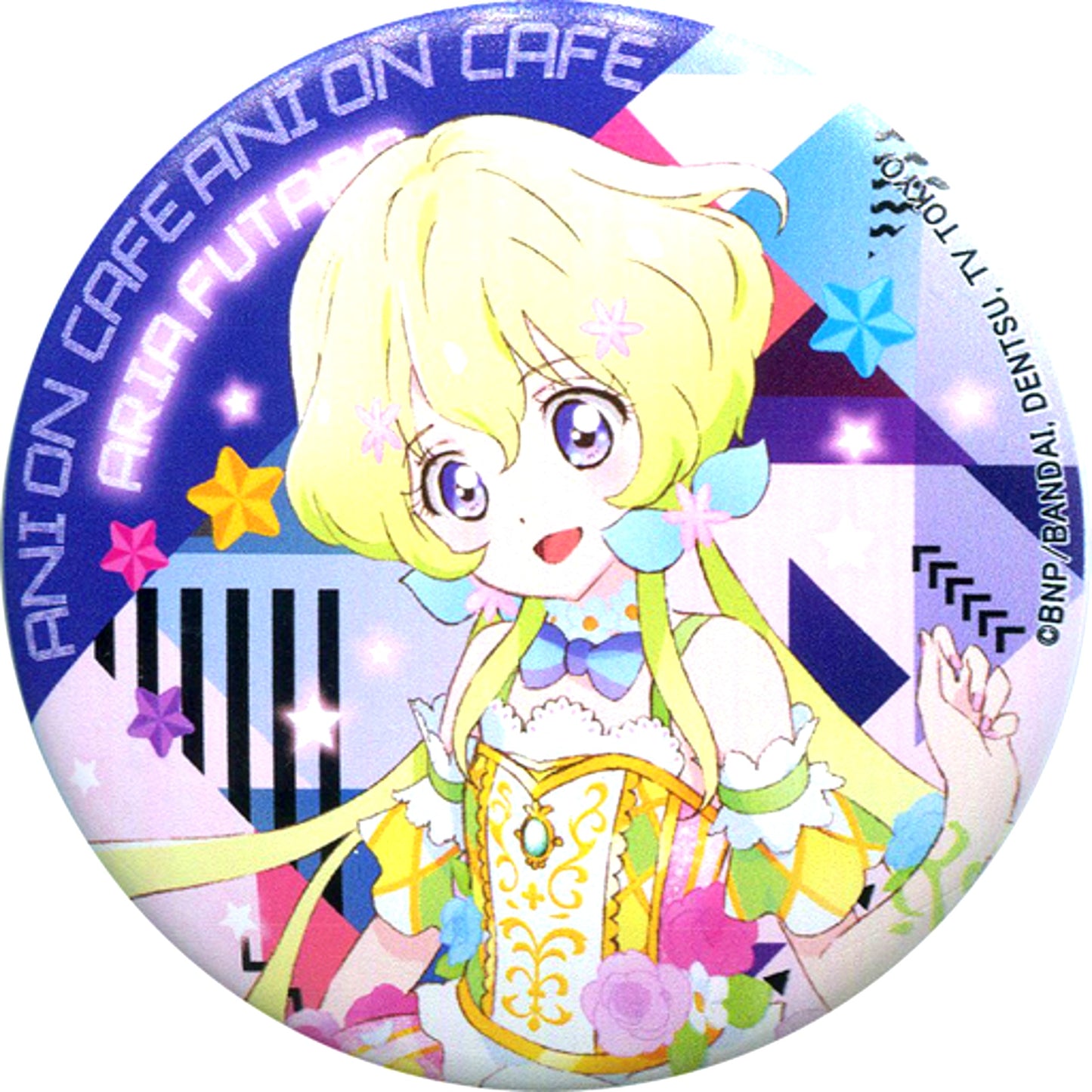 Aria Futaba Aikatsu! Series x AniON Station Music Cafe Happy Halloween Magnet Button 6 [USED]