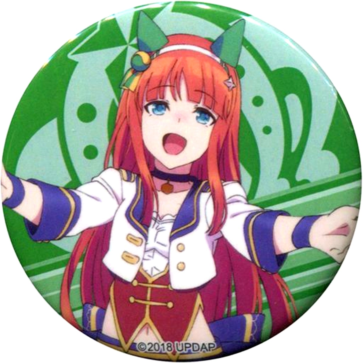 Silence Suzuka Uma Musume Pretty Derby 2nd EVENT Sound Fanfare Trading Button [USED]