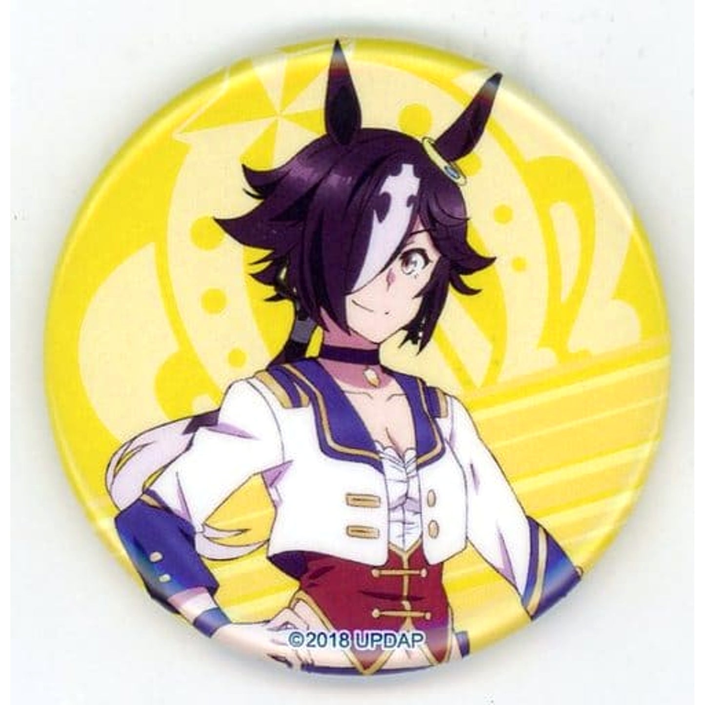 Umamusume: Pretty Derby Vodka Trading Can Badge 2nd Event Sound Fanfare! Limited Buttons [USED]