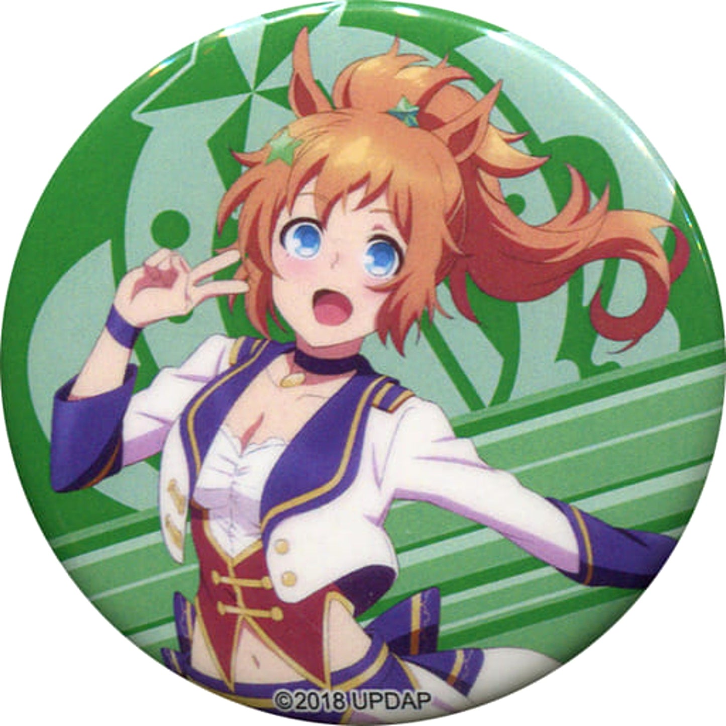 Umamusume: Pretty Derby Taiki Shuttle Trading Can Badge 2nd Event Sound Fanfare! Limited Buttons [USED]