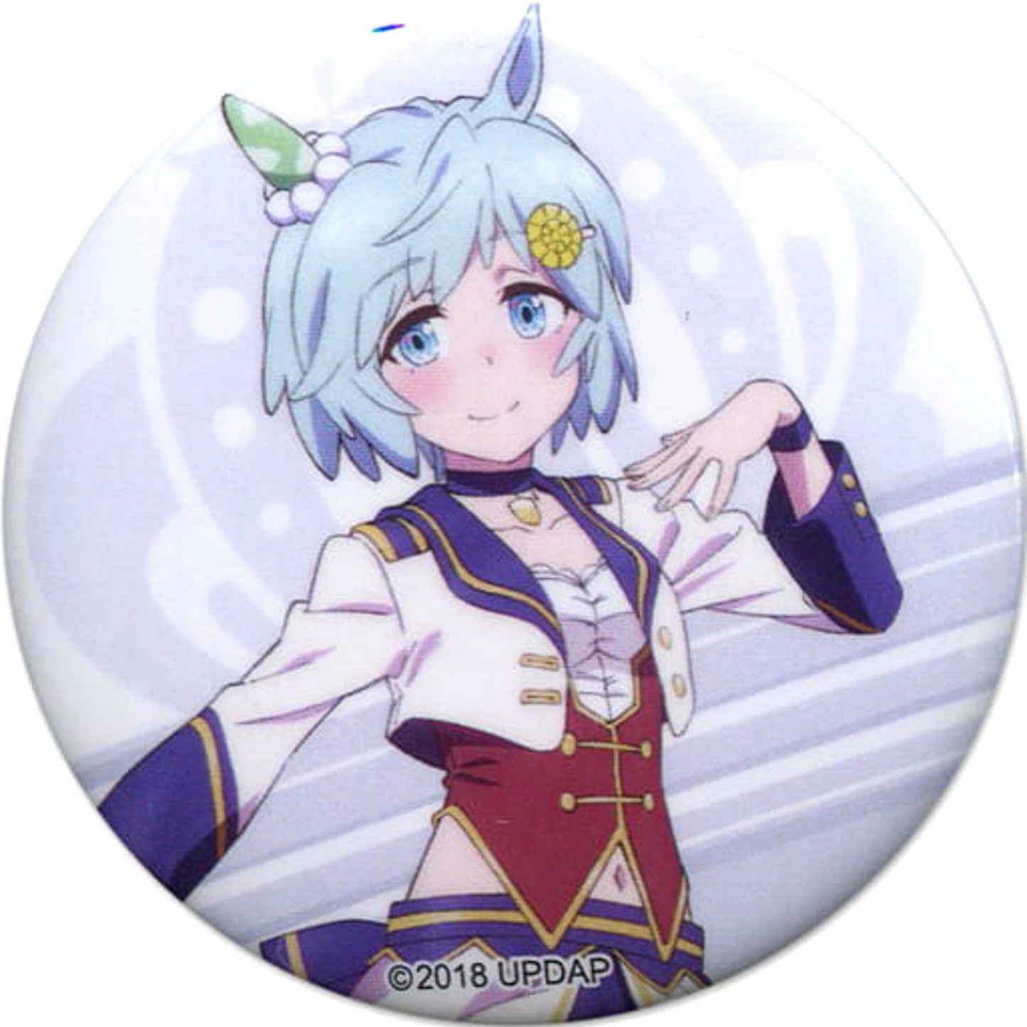 Umamusume: Pretty Derby Seiun Sky Trading Can Badge 2nd Event Sound Fanfare! Limited Buttons [USED]