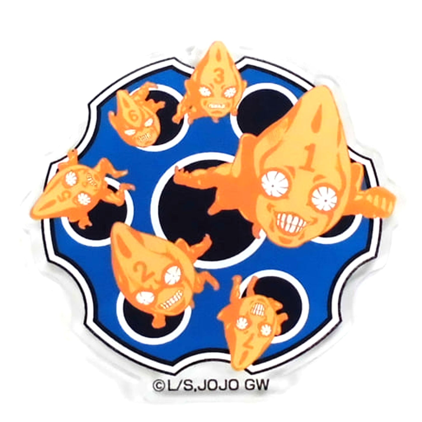 JoJo's Bizarre Adventure: Golden Wind Sex Pistols Acrylic Badge Buttons [USED]