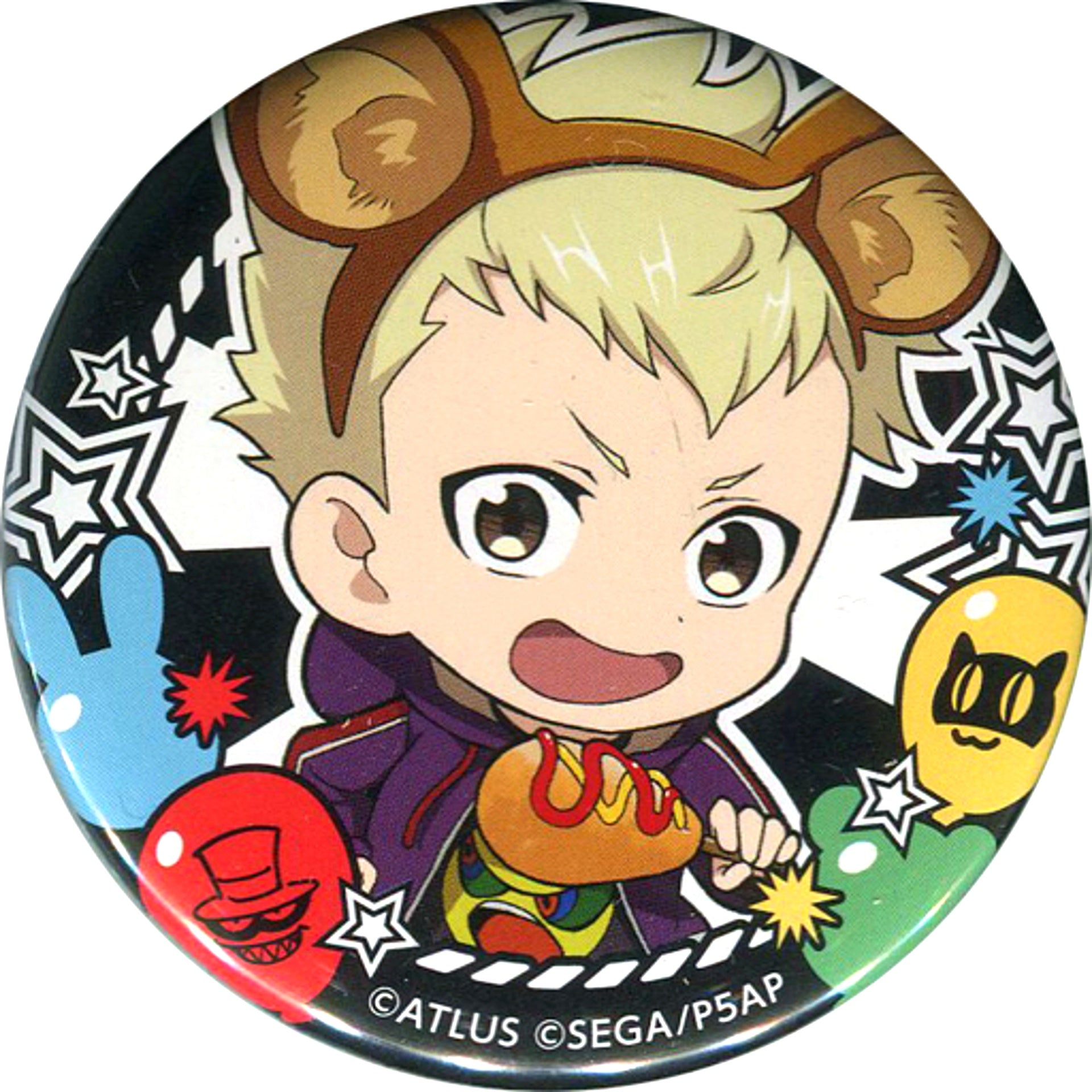 Ryuji Sakamoto Persona 5 the Animation Trading Button GOOD SMILE x animatecafe [USED]