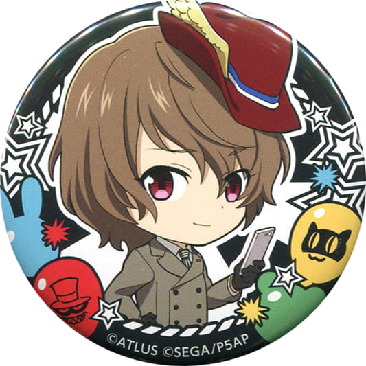 Persona 5: The Animation Goro Akechi Trading Can Badge Good Smile animatecafe Limited Buttons [USED]