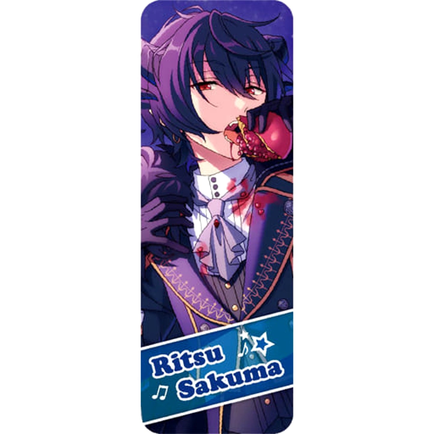 Ensemble Stars! Ritsu Sakuma Devil's Temptation Long Can Badge Collection 9 Box Purchase Privilege Buttons [USED]