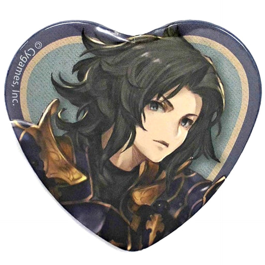 Granblue Fantasy Lancelot Heart-Shaped Button CyStore Akihabara Carnival Limited Buttons [USED]