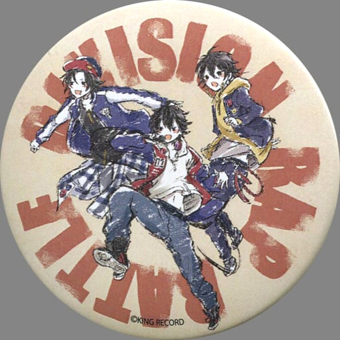 Hypnosis Mic: Division Rap Battle Buster Bros!!! Pause Graph Art Design Can Badge 02 Buttons [USED]
