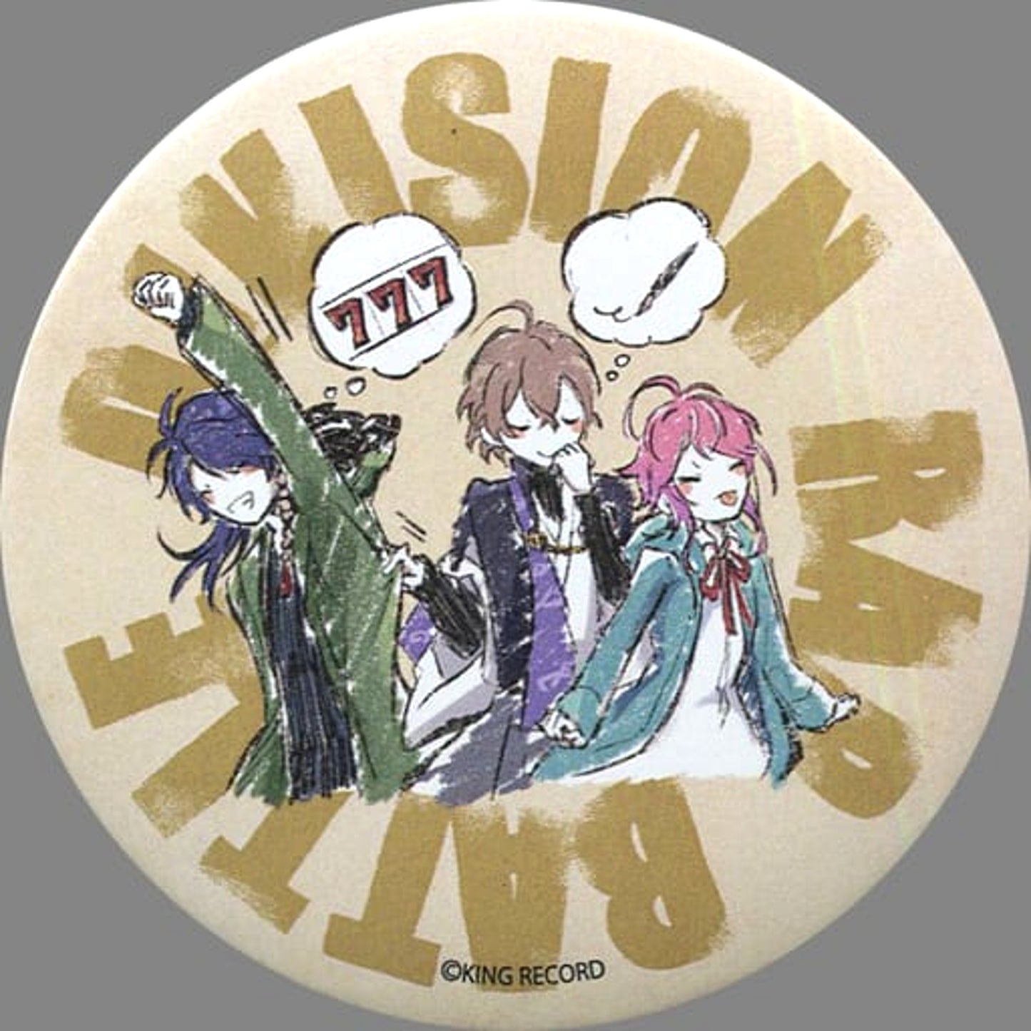 Hypnosis Mic: Division Rap Battle Fling Posse Slot Graph Art Design Can Badge 02 Buttons [USED]