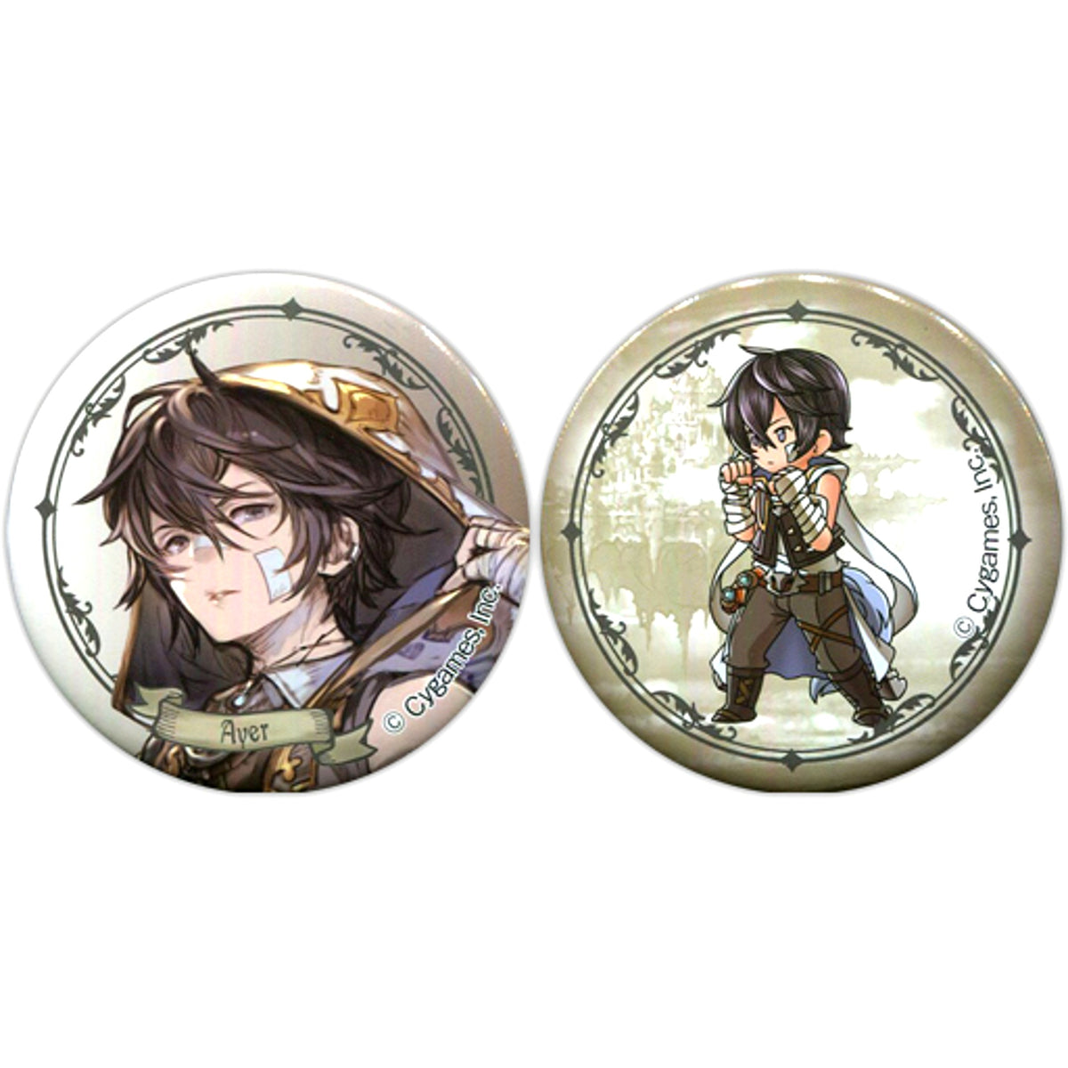 Ayer Granblue Fantasy Button Set of 2 Atari Kuji [USED]