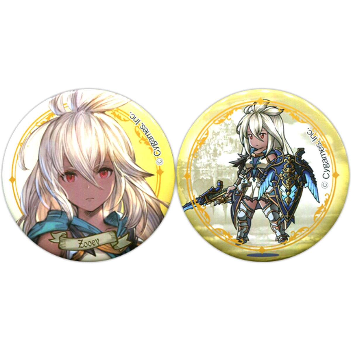 Zooey Granblue Fantasy Button Set of 2 Atari Kuji [USED]