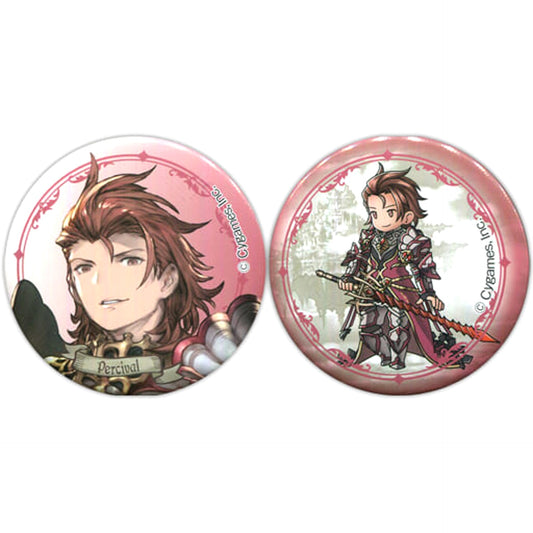 Granblue Fantasy Percival Atari Kuji Can Badge Set Set of 2 Buttons [USED]