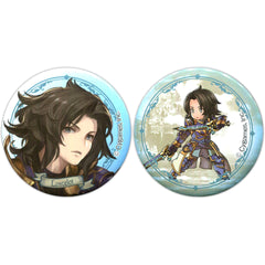 Granblue Fantasy Lancelot Atari Kuji Can Badge Set Set of 2 Buttons [USED]
