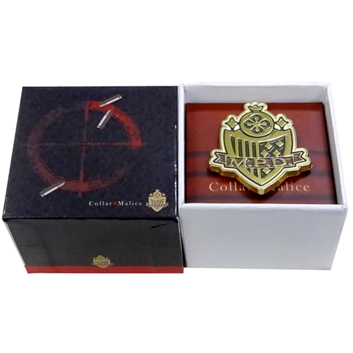 Collar X Malice: Secret Mission Pin Badge in Gift Box Police Mark Ver. Secret Mission Limited Buttons [USED]