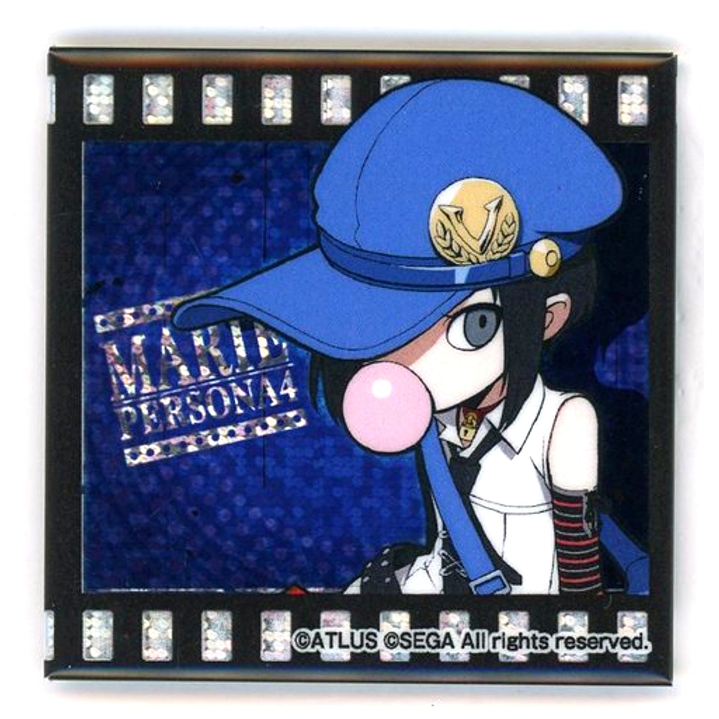 Marie Persona Q2 New Cinema Labyrinth Square Holo Button A Sega Collabo Cafe [USED]