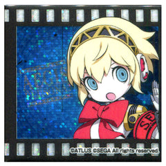 Aigis Persona Q2 New Cinema Labyrinth Square Holo Button B Sega Collabo Cafe [USED]