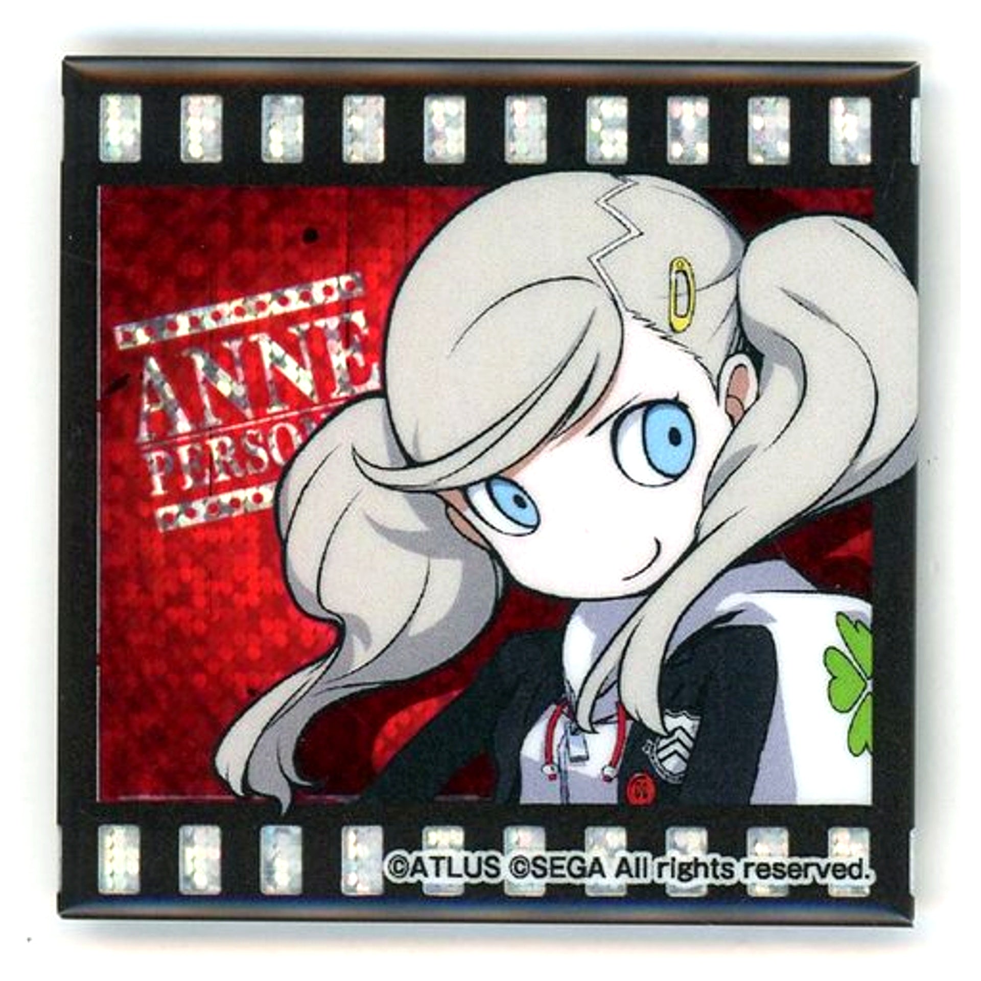 Ann Takamaki Persona Q2 New Cinema Labyrinth Square Hologram Button B Sega Collabo Cafe [USED]