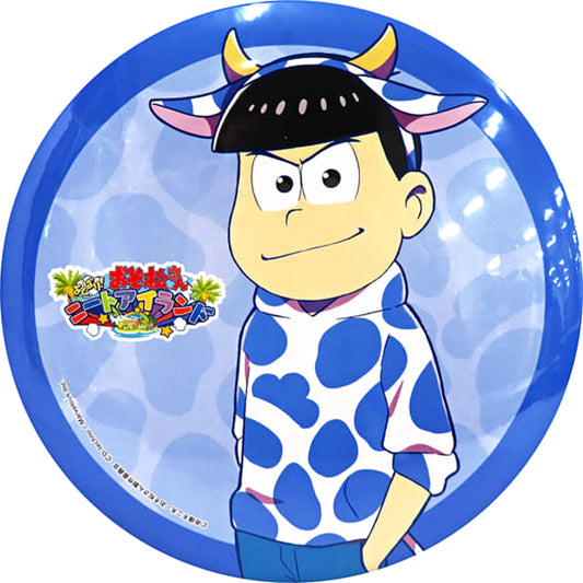 Osomatsu-san Yokubari! Neat Island Karamatsu Shimamatsu Special Big Can Badge Commemorating The Launch of The App Distribution Twitter Follow & Retweet Campaign Winning Item Buttons [USED]