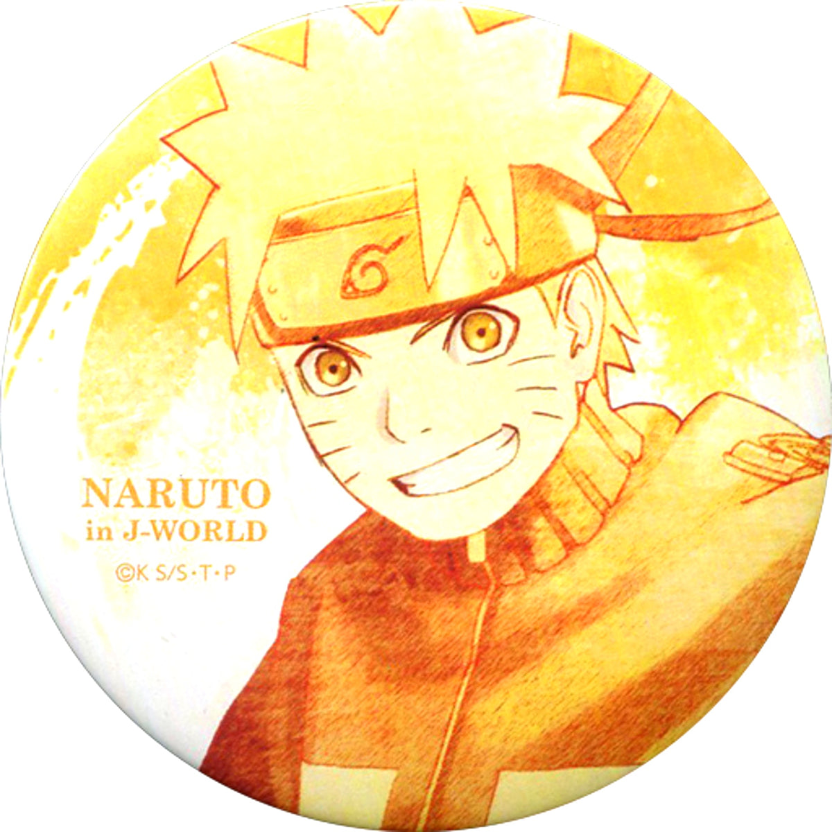 Naruto Uzumaki Naruto & Boruto J-World Emaki Kizuna Naruto Uzumaki 75mm Button [USED]