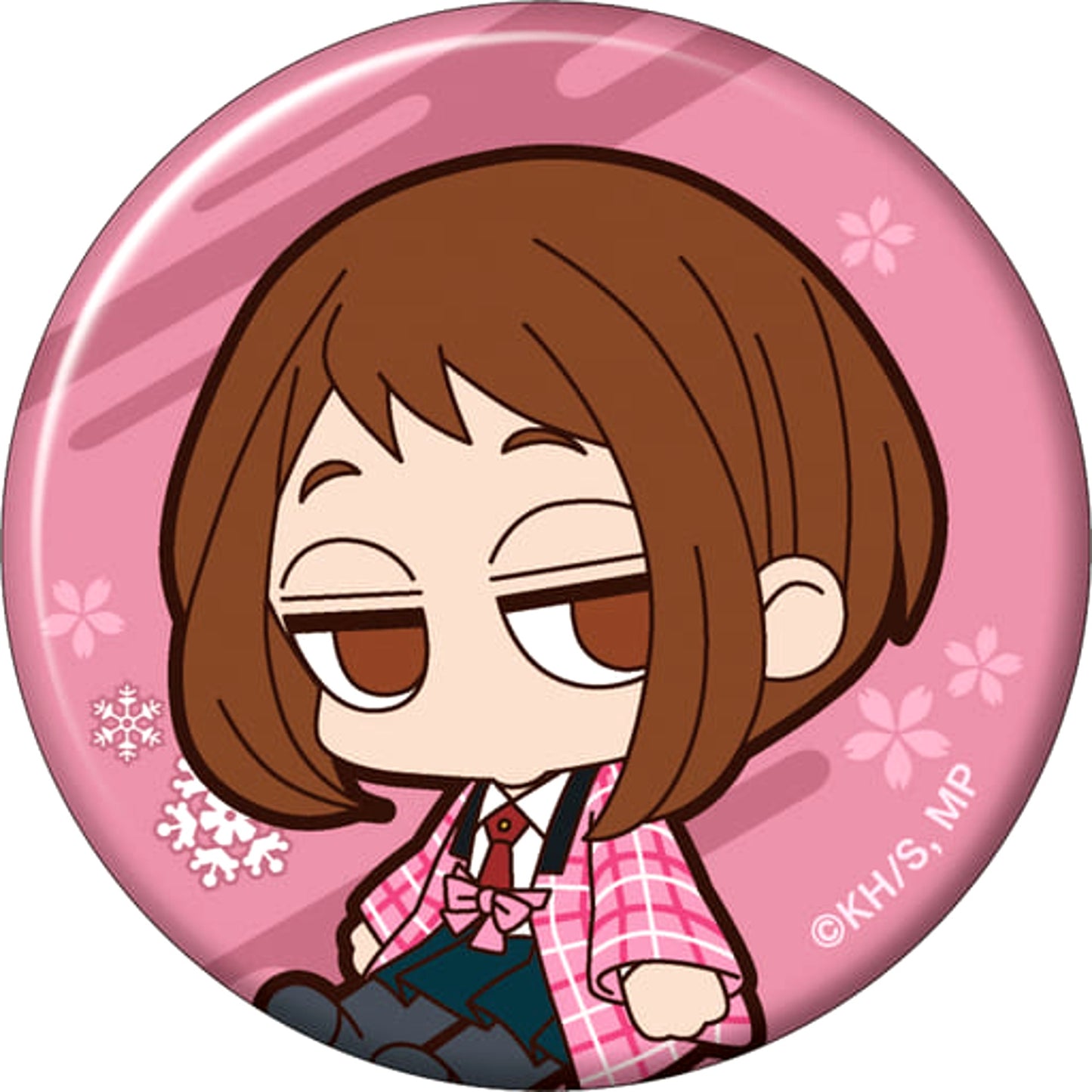 Ochaco Uraraka My Hero Academia Yurutto Daruun Chara Badge Collection Warm Hanten [USED]