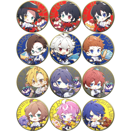 Hypnosis Mic: Division Rap Battle Jiro Yamada & Others Trading Can Badge in Sweets Paradise Round2 Limited All 12 Types Set Buttons [USED]