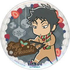 Haikyu!! Keiji Akaashi 75mm Can Badge Xmas2018 in J-World Tokyo Limited Buttons [USED]