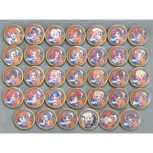 High School Fleet X Tokosuka Akino Misaki & Others Original SD Character Can Badge SD Character Can Badge Campaign Benefits 34 Types Set Buttons [USED]