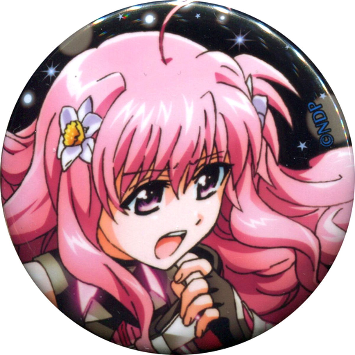 Kirie Florian Magical Girl Lyrical Nanoha Detonation Private Seisho University Affiliated Elementary School Festival Chara Badge Collection Button [USED]