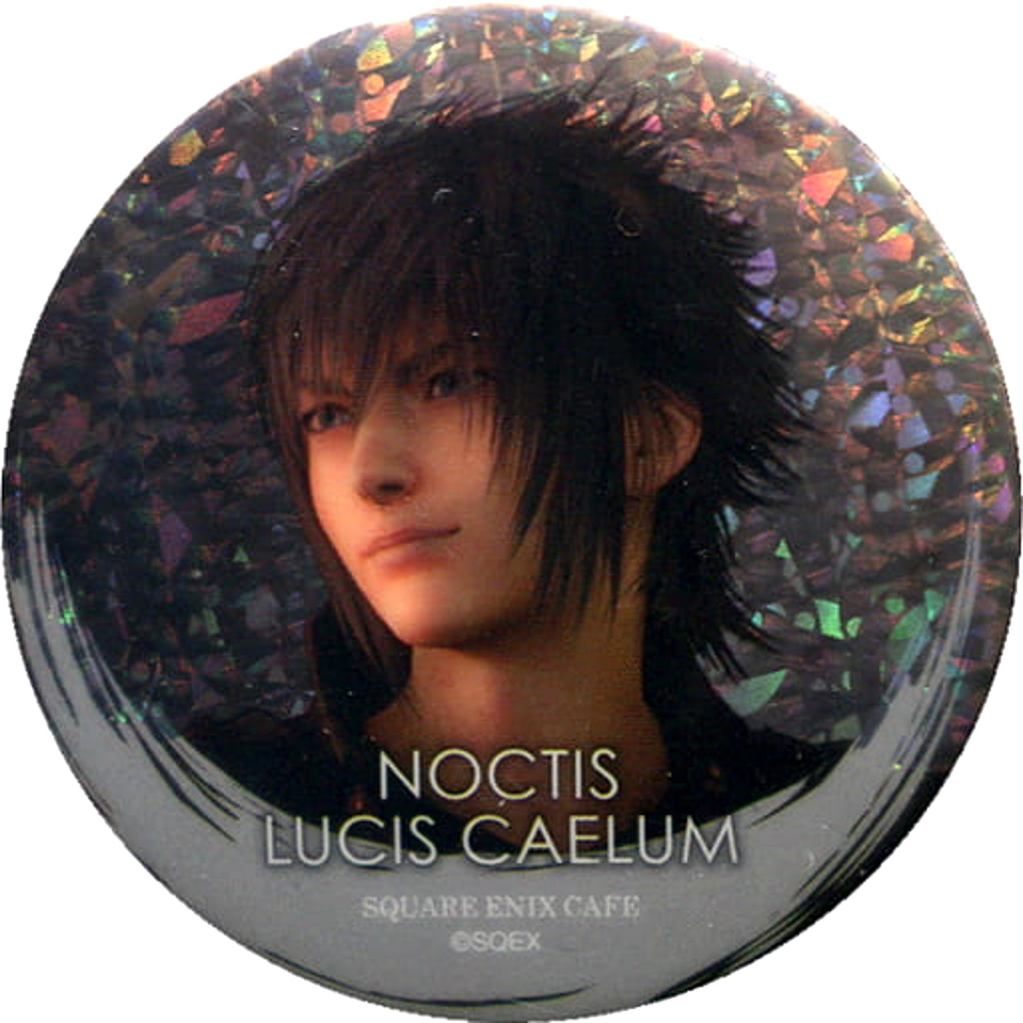 Final Fantasy XV Noctis Lucis Caelum Hologram Can Badge Part 7 Square Enix Cafe Limited Buttons [USED]