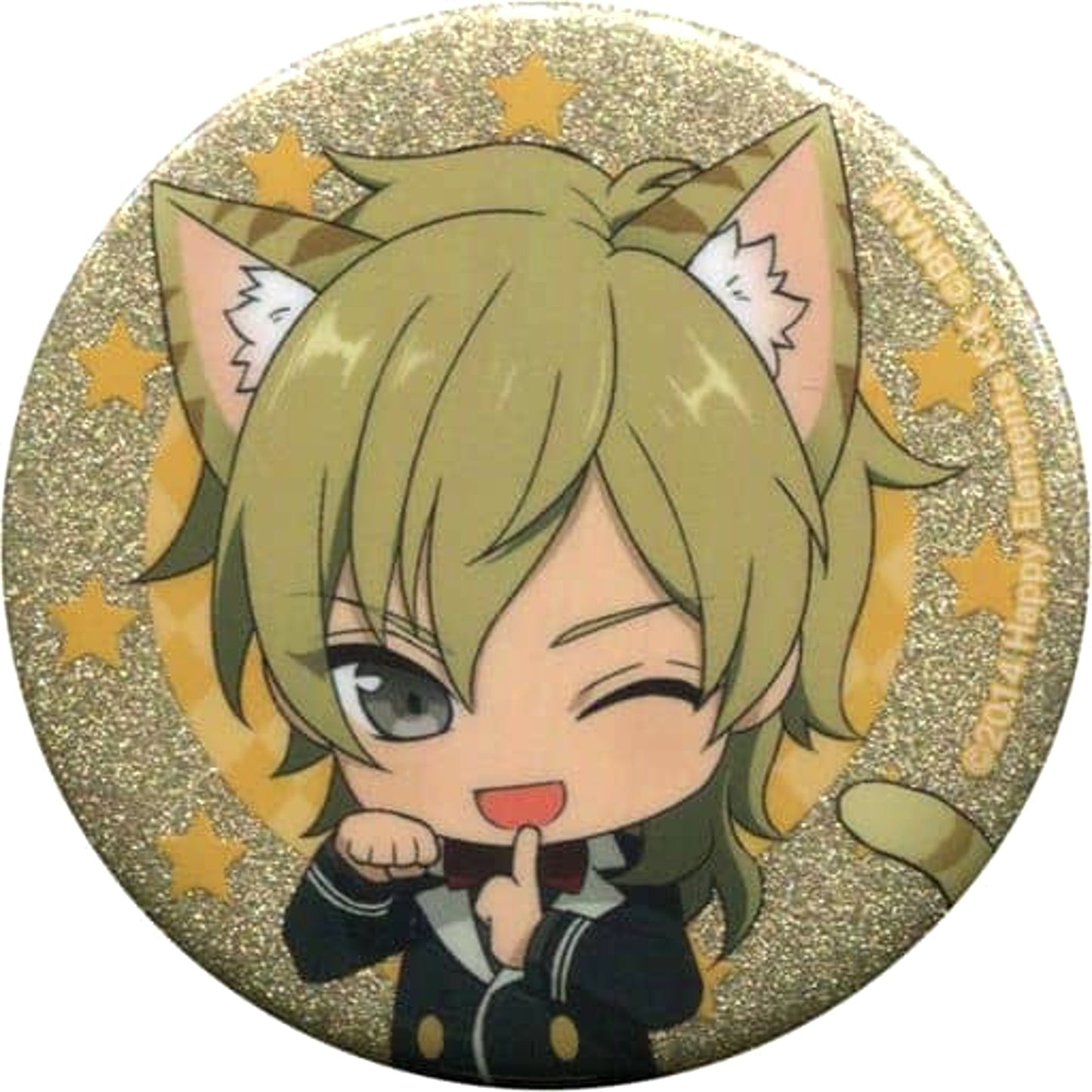 Kaoru Hakaze Ensemble Stars! Glitter Button Collection A Namja Town: Cat Festival Limited [USED]