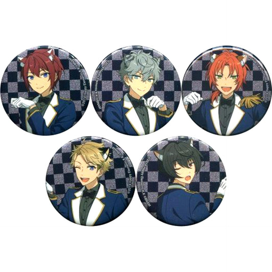 Set of 5 Ensemble Stars! in Namjatown Cat Festival Glitter Badge Collection D [USED]