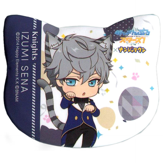 Sena Izumi Ensemble Stars! in Namja Town Cat Festival Cat Shaped Can Badge Collection C Can Badge [USED]