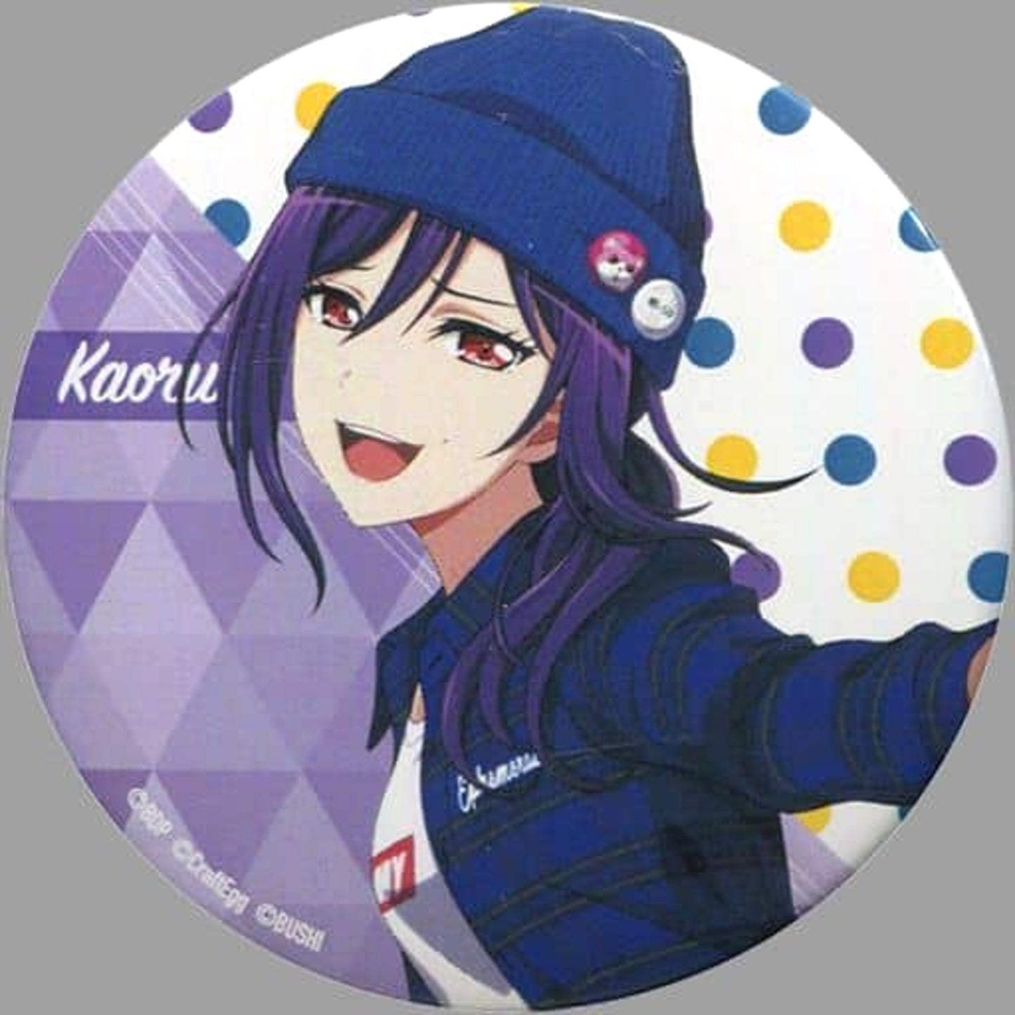 BanG Dream! Girls Band Party! Kaoru Seta Can Badge WEGO Ver. WEGO 2nd Edition Limited Buttons [USED]