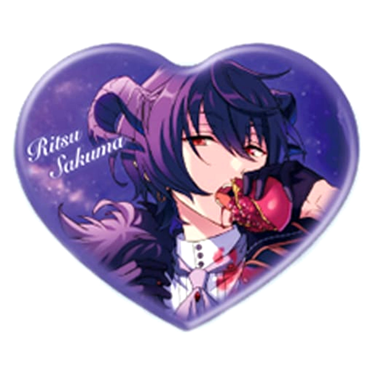 Ensemble Stars! Ritsu Sakuma Heart Can Badge Vol.2 Buttons [USED]