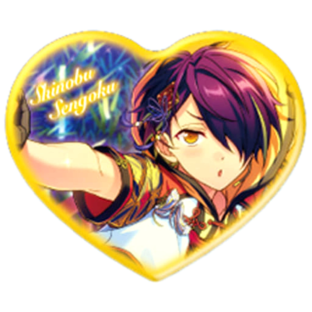 Ensemble Stars! Shinobu Sengoku Heart Can Badge Vol.4 Buttons [USED]