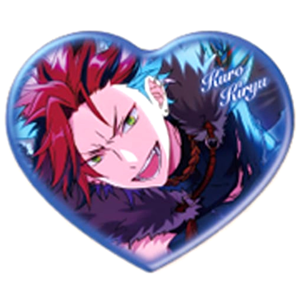 Ensemble Stars! Kuro Kiryu Heart Can Badge Vol.5 Buttons [USED]