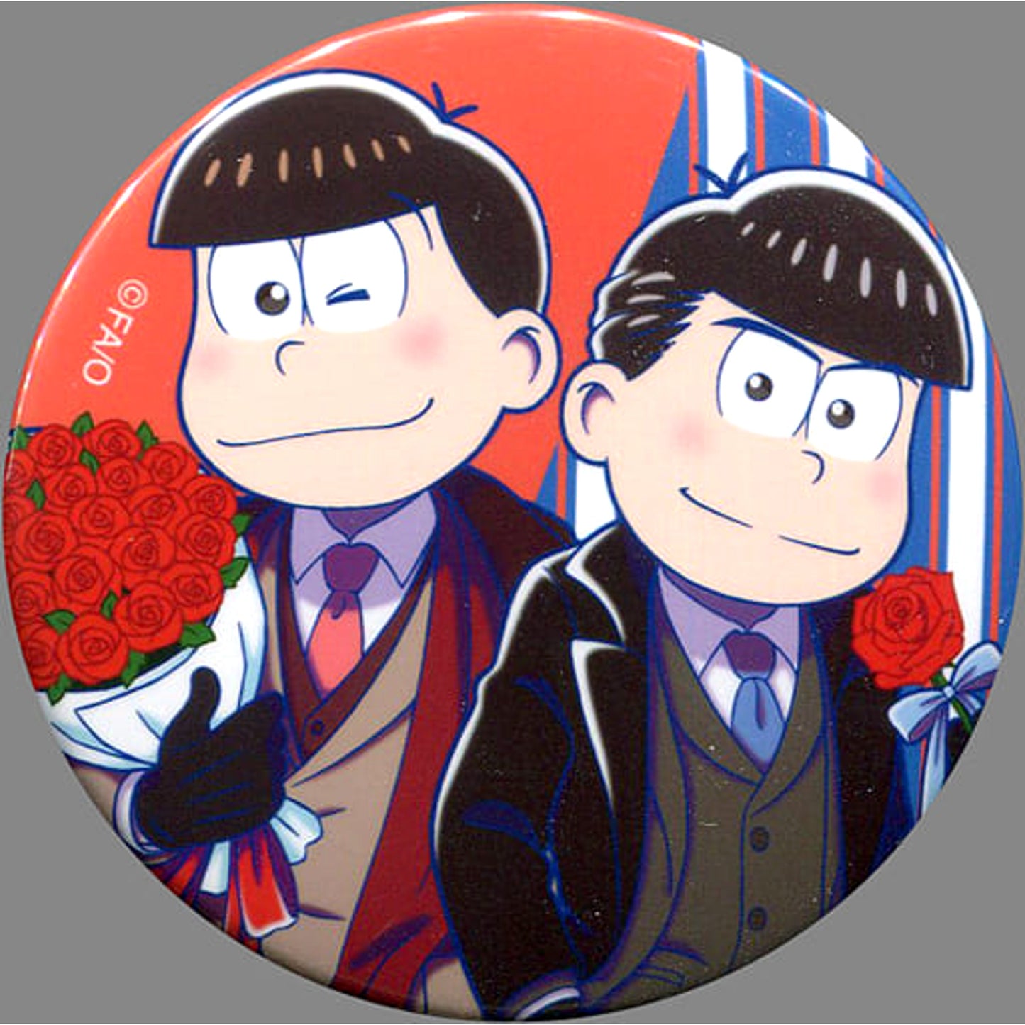 Mr. Osomatsu Osomatsu Karamatsu Pair Can Badge Collection Pronto 3rd Edition Limited Buttons [USED]