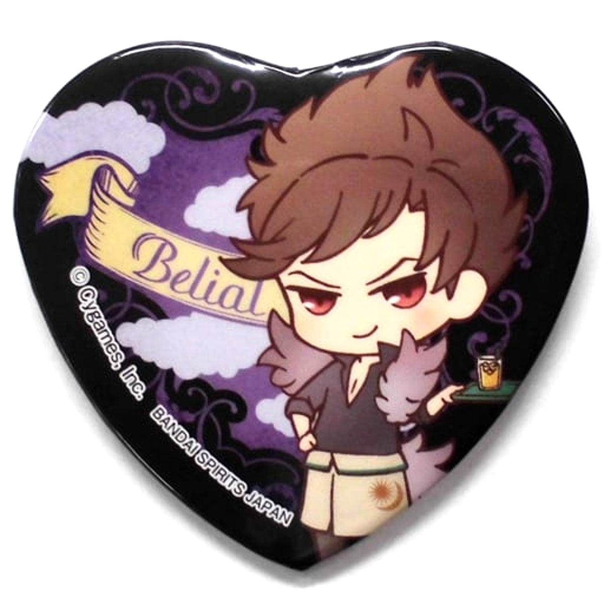 Granblue Fantasy Belial Heart Shaped Can Badge Enterbell at PRONTO Exclusive Buttons [USED]