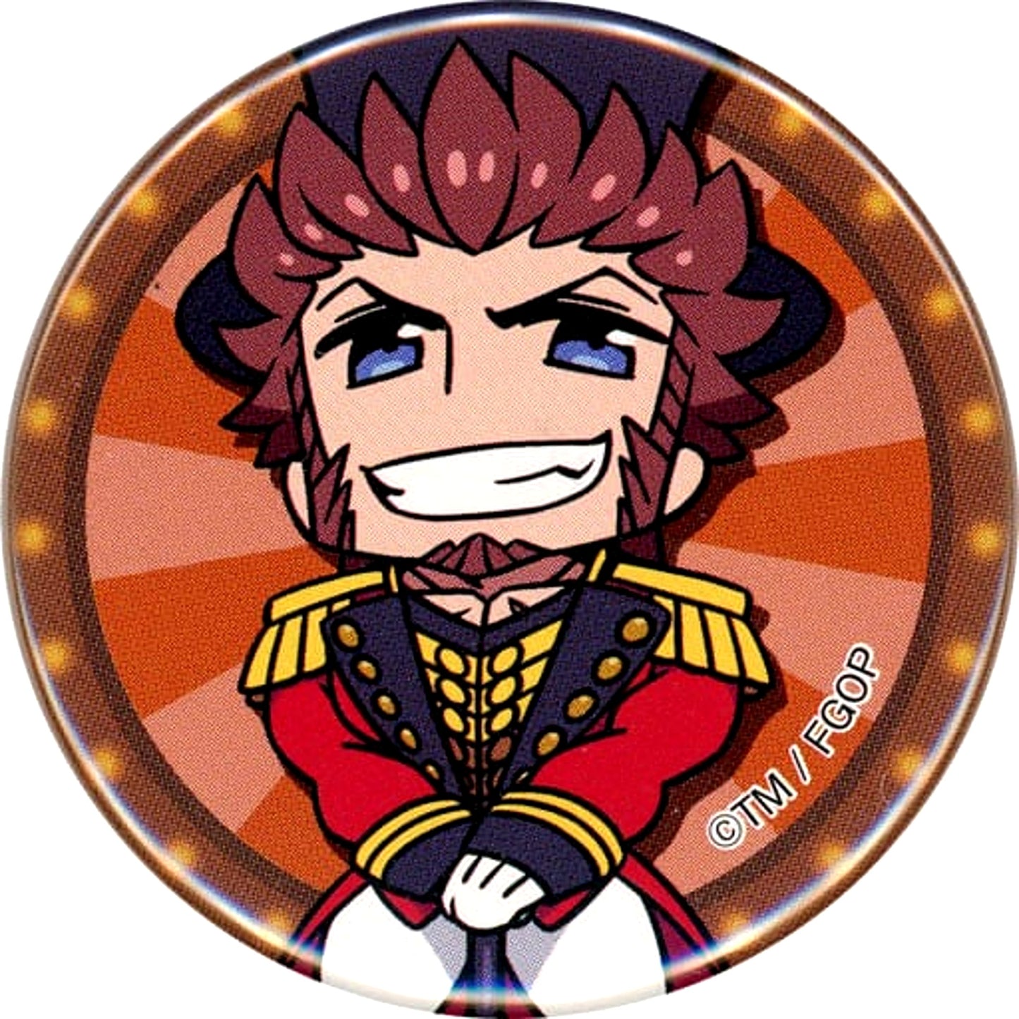 Fate/Grand Order Archer Napoleon CHANxCO Newly Drawn SD Trading Can Badge FGO Winter Festival 2018-2019 Traveling Great Circus! [USED]