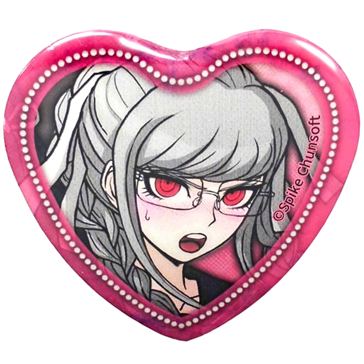 Peko Pekoyama Danganronpa Infinity in Namjatown 8th Anniversary All Despair Embarrassed Face Heart Button Collection Super Danganronpa 2 Ver. [USED]