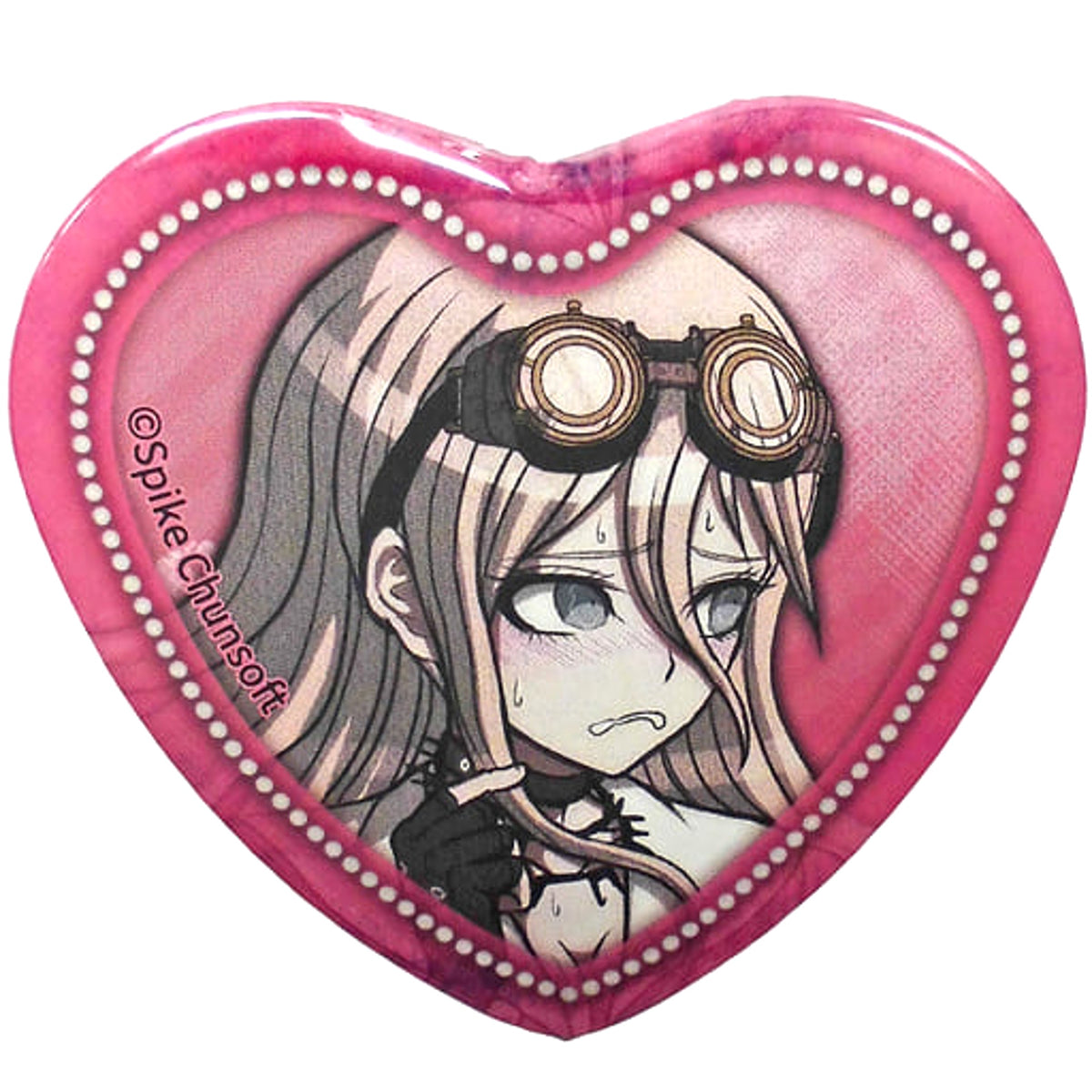 Danganronpa 8 Miu Iruma Blushing Heart Can Badge Collection New Danganronpa V3 Ver. Namja Town 8th Anniversary! Zeiin Zetsubo Limited Buttons [USED]