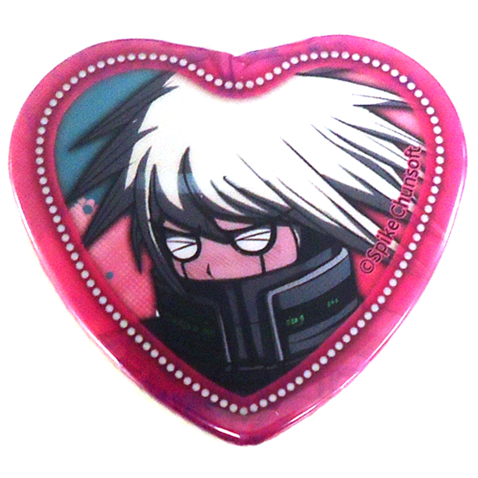 K1-B0 Danganronpa Infinity in Namjatown 8th Anniversary All Despair Embarrassed Face Heart Button Collection New Danganronpa V3 Ver. [USED]